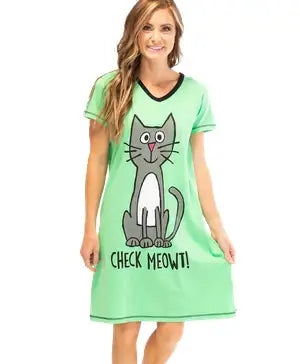 Check Meowt Nightshirt