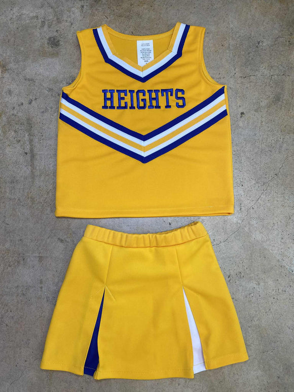 Heights Yellow Cheer Outfit