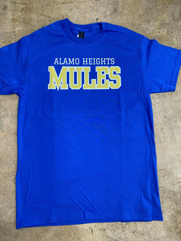 Alamo Heights Mules Adult T-Shirt