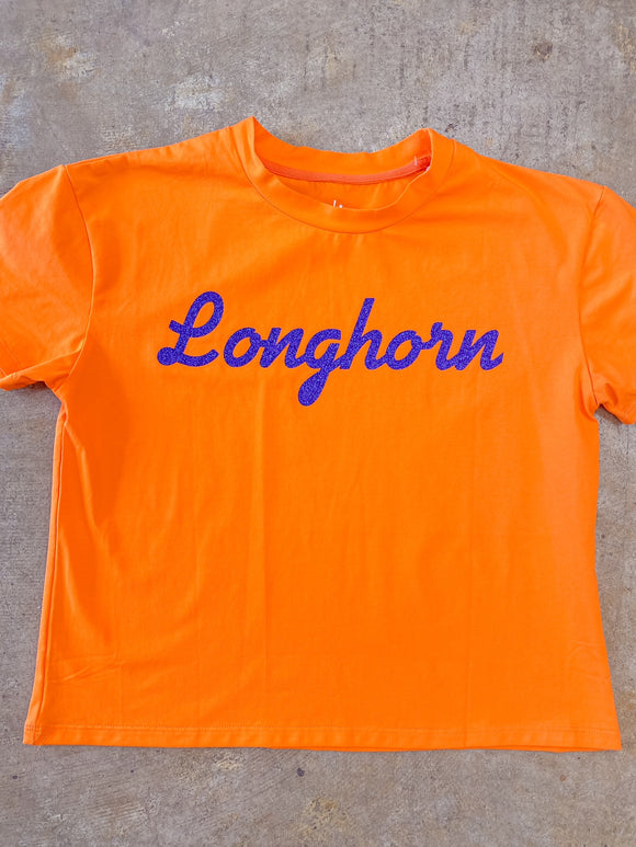 Longhorn Glitter T-Shirt