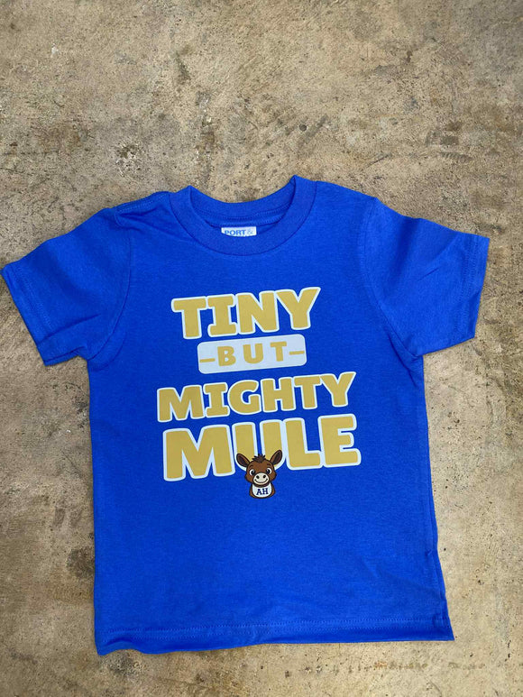 Tiny but Mighty Mule Toddler Tee with mule