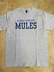 Alamo Heights Grey Adult T-Shirt