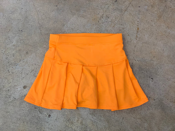 Orange Tennis Skirt